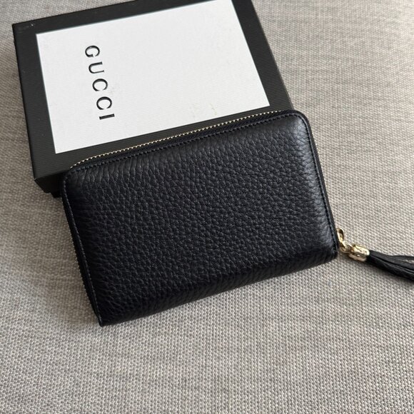 New Gucci Soho Black Leather Wallet - Picture 3 of 6